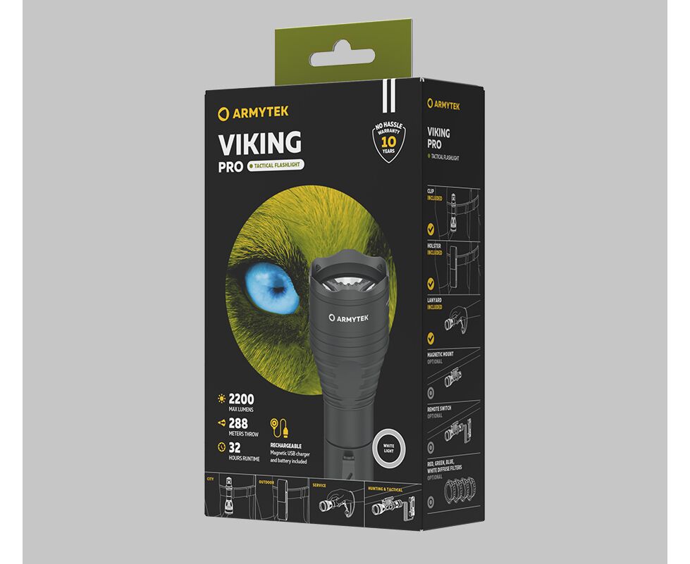 Armytek Flashlights Viking Pro Magnet USB