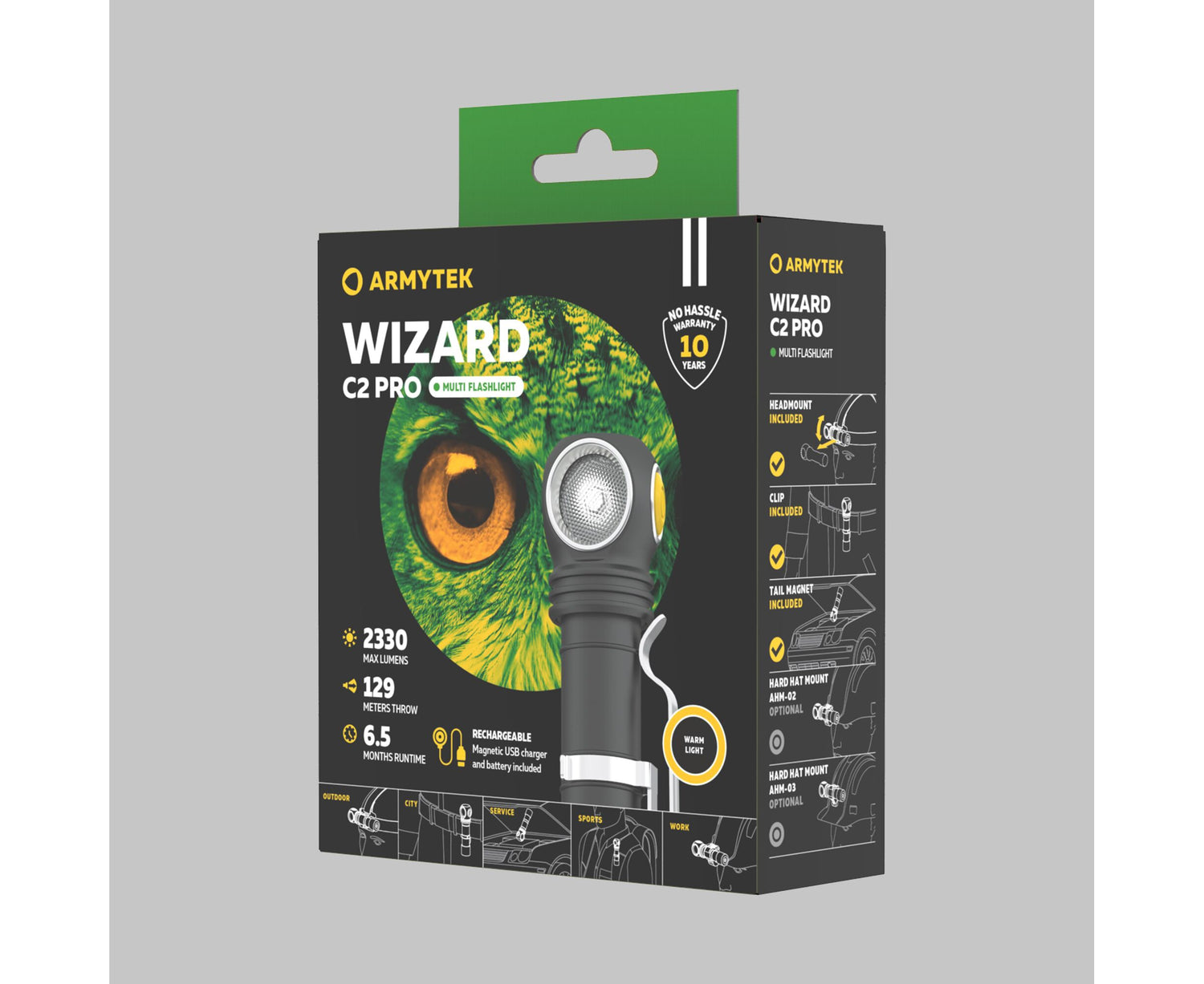 Armytek Flashlights Wizard C2 Pro Magnet USB (toplo svetlo)
