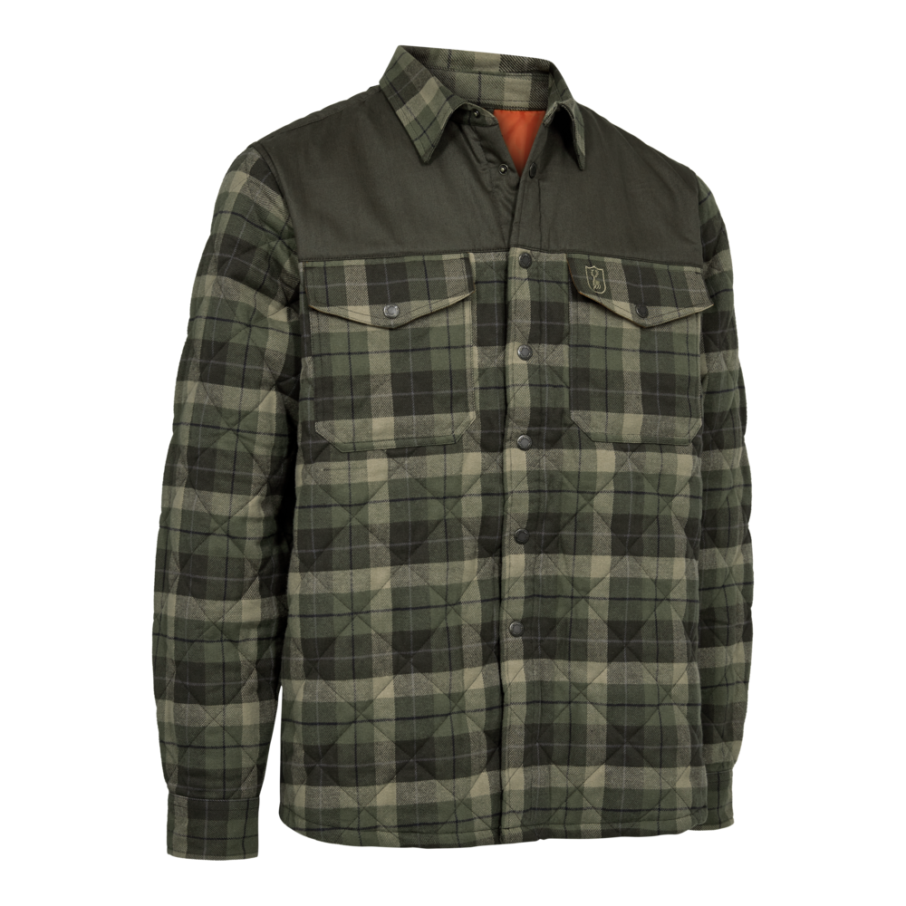 Deerhunter Elbert Lined Shirt Jacket Green Check