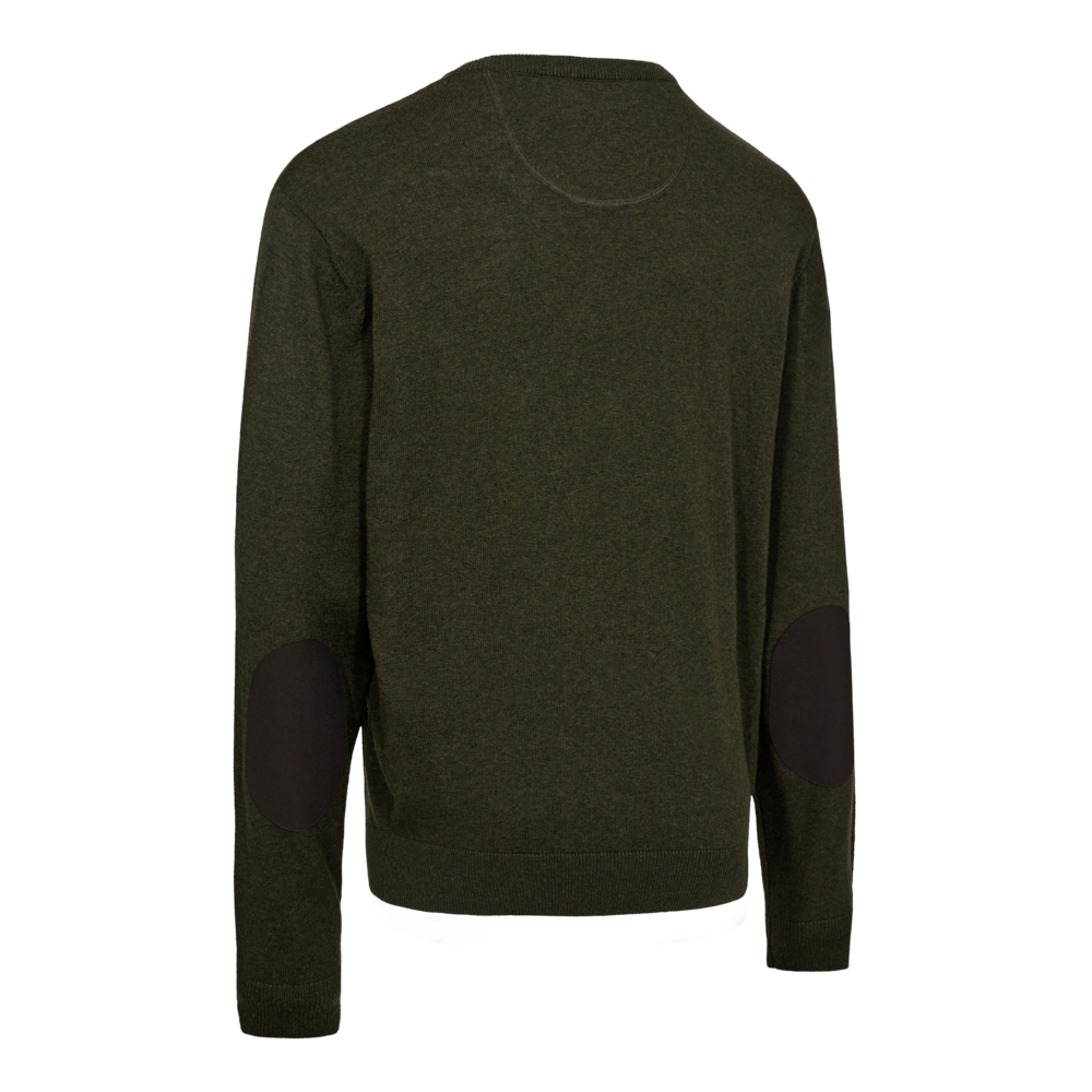 Deerhunter Harrington Round Neck Knitted Sweater Forest Ember Melange