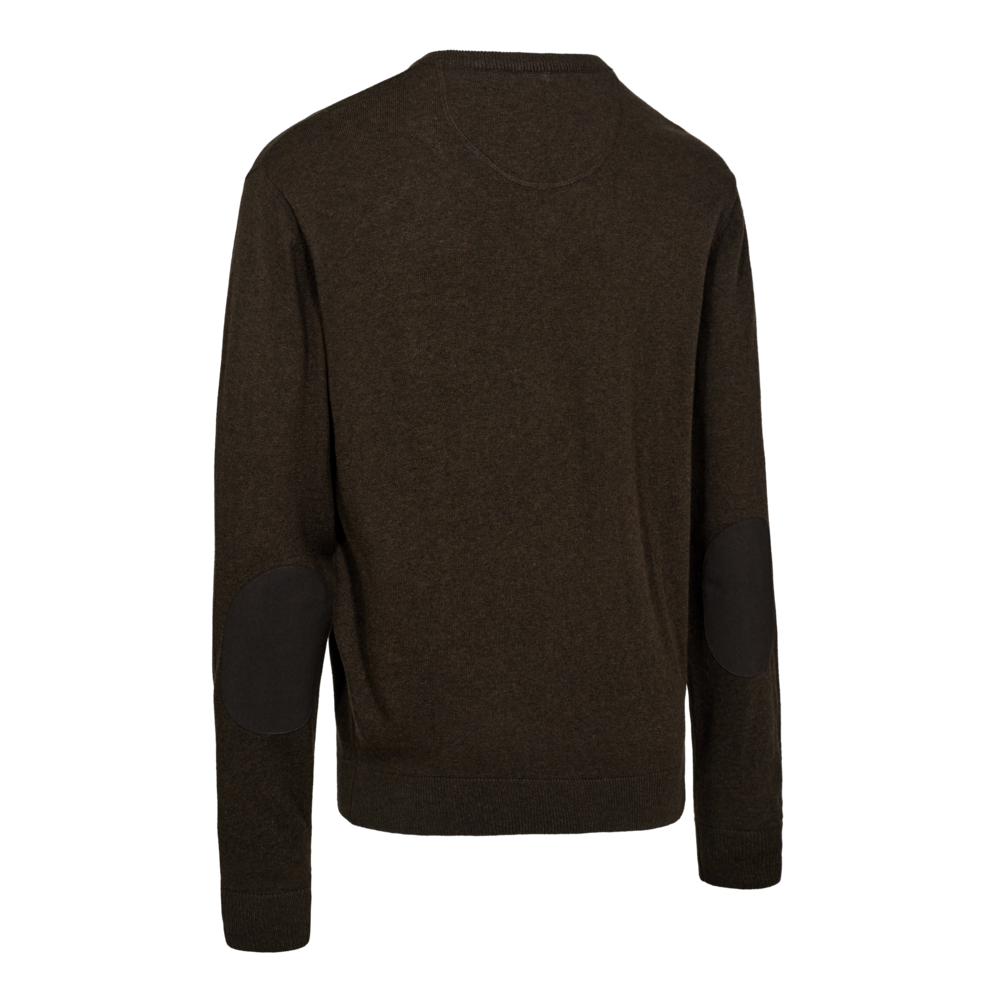 Deerhunter Harrington V-neck Knitted Sweater Brown Melange
