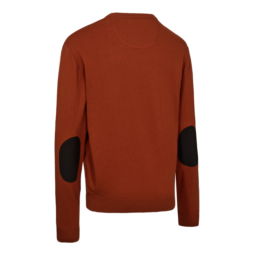 Deerhunter Harrington V-neck Knitted Sweater Oak Rust Melange