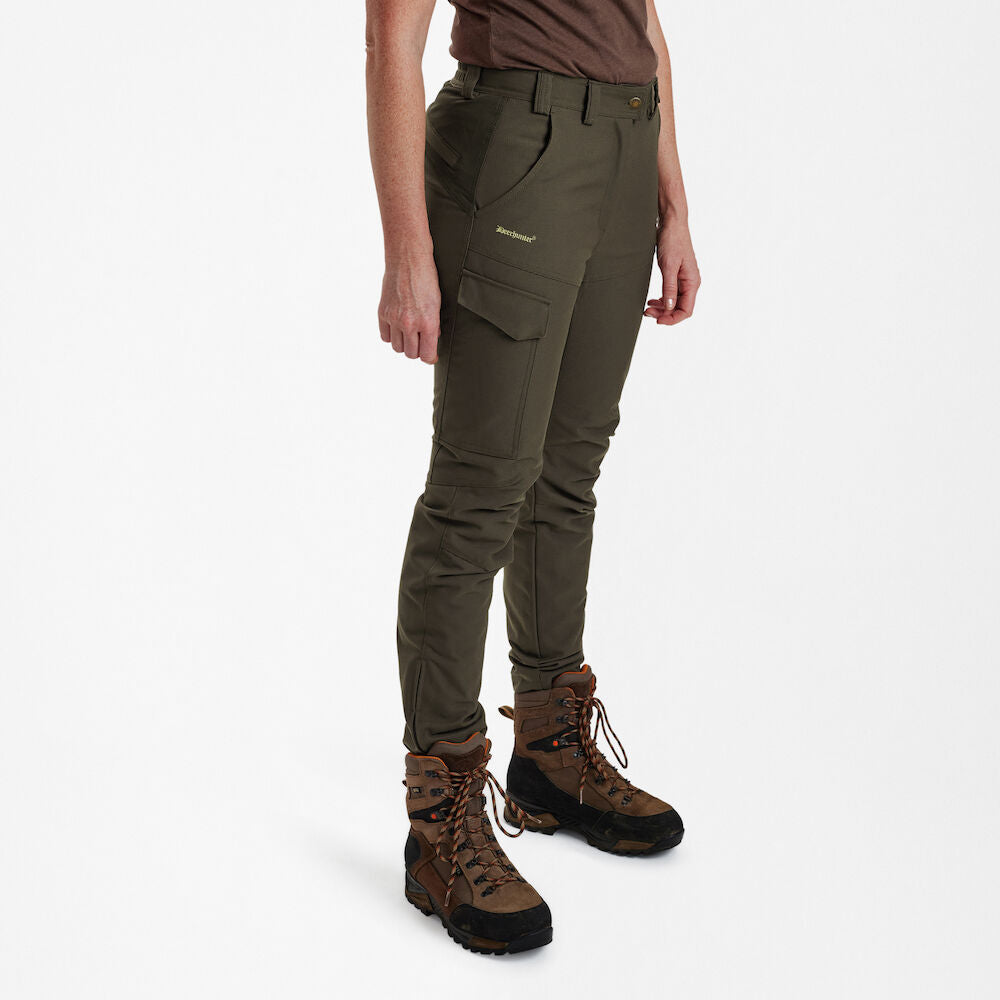 Deerhunter Lady Ann Extreme boot pants with membrane Palm Green