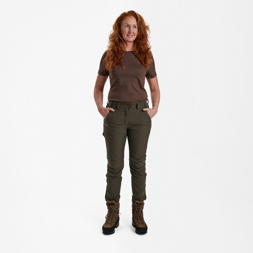 Deerhunter Lady Ann Extreme boot pants with membrane Palm Green