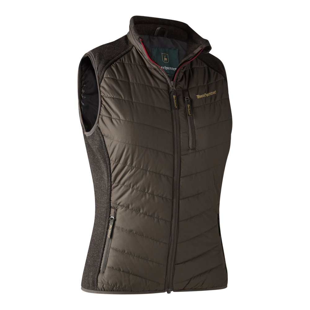Deerhunter Lady Caroline Padded Vest Brown Leaf