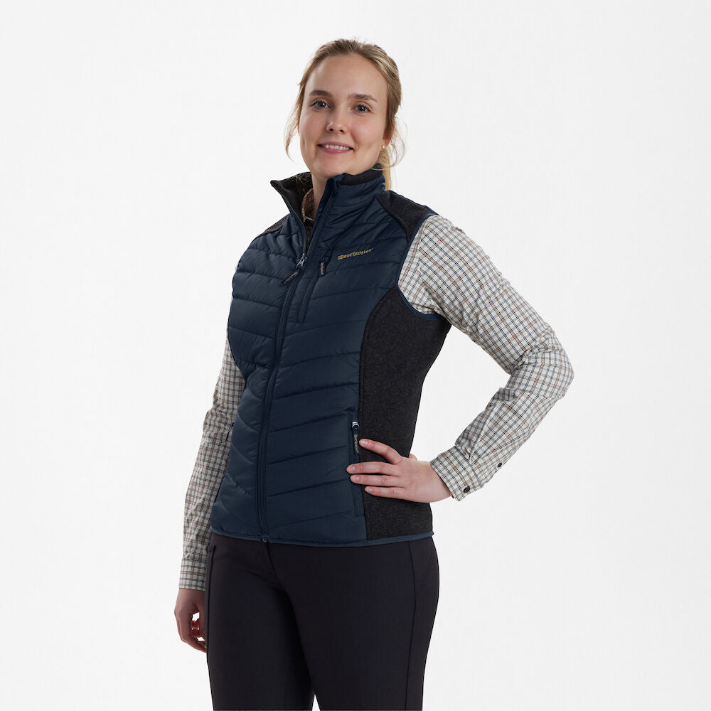 Deerhunter Lady Caroline Padded Vest Dark Blue