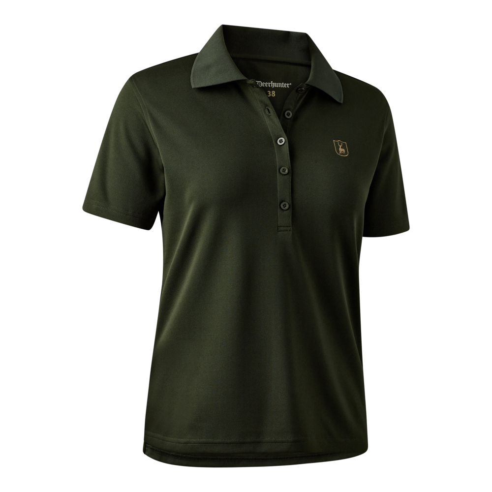 Deerhunter Lady Climate polo shirt with 37.5® Technology Forest Ember