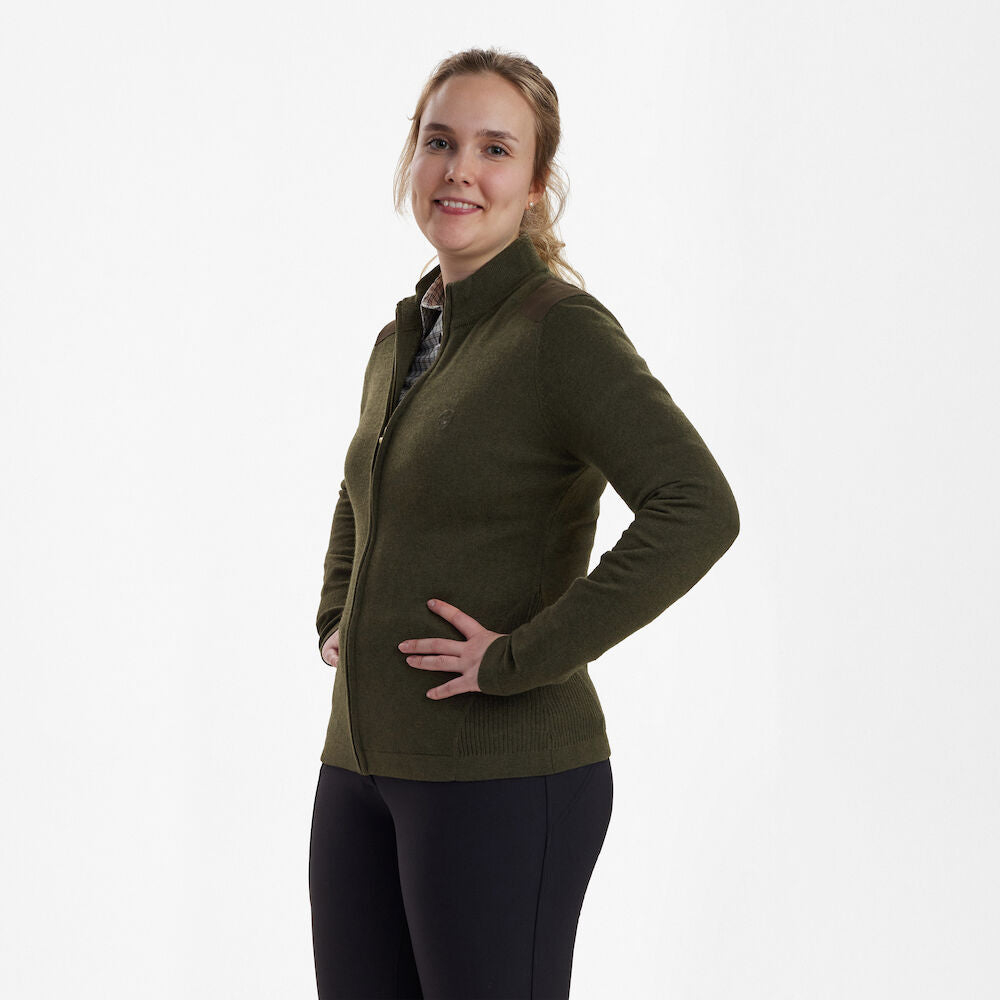 Deerhunter Lady Darlington knit cardigan Green Melange