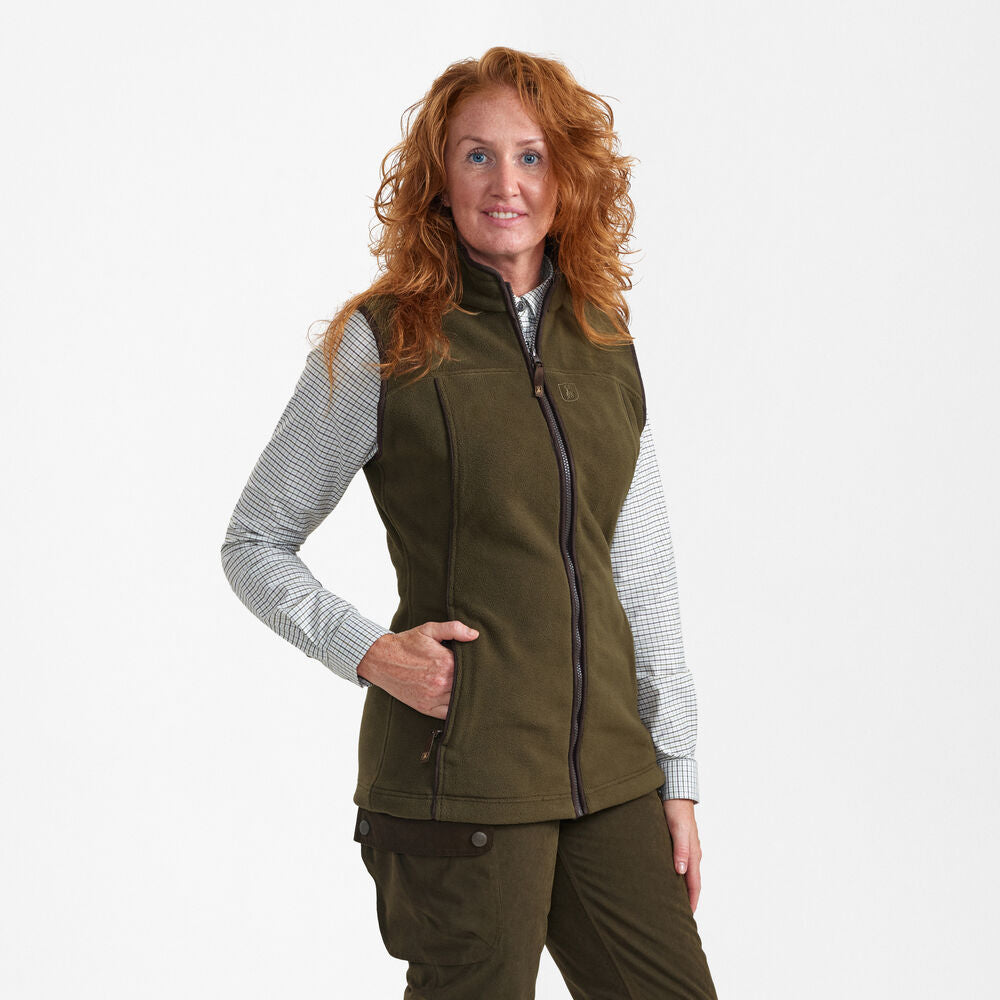 Deerhunter Lady Eagle fleece vest Tarmac Green
