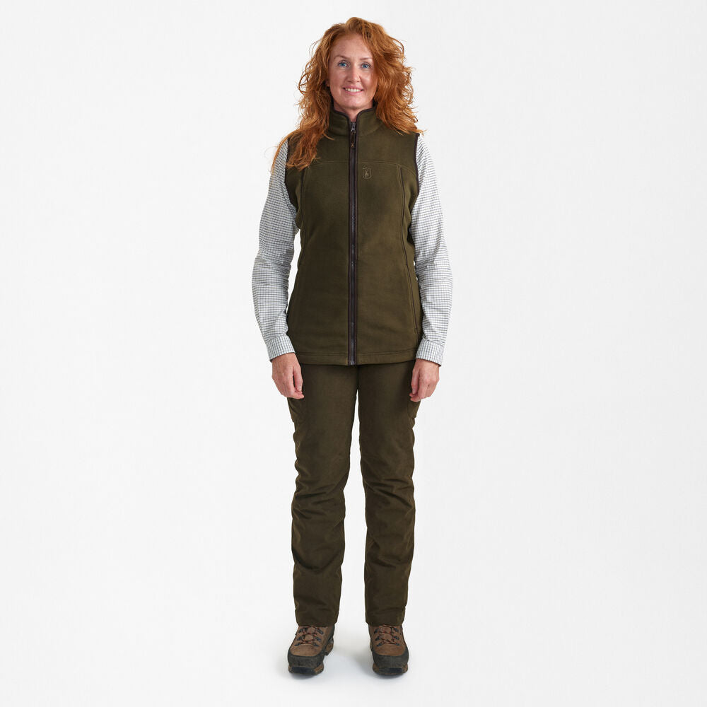 Deerhunter Lady Eagle fleece vest Tarmac Green
