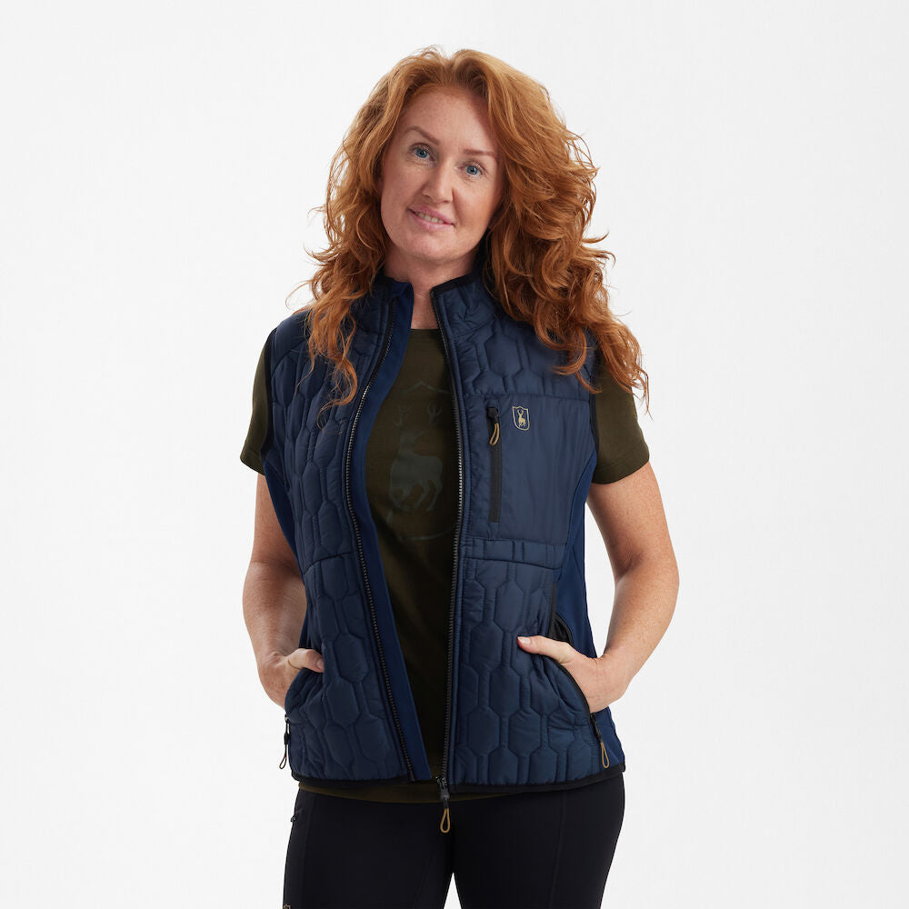 Deerhunter Lady Mossdale quilted vest Dress Blues