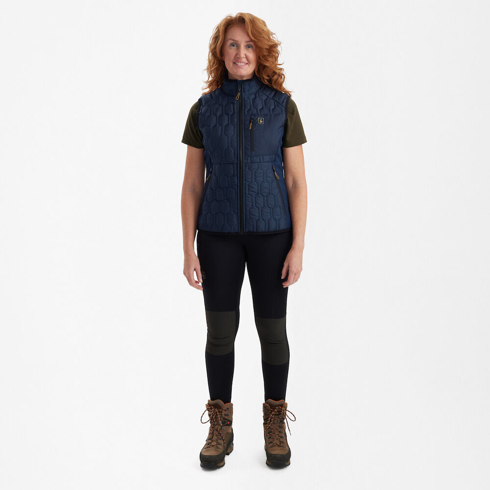 Deerhunter Lady Mossdale quilted vest Dress Blues