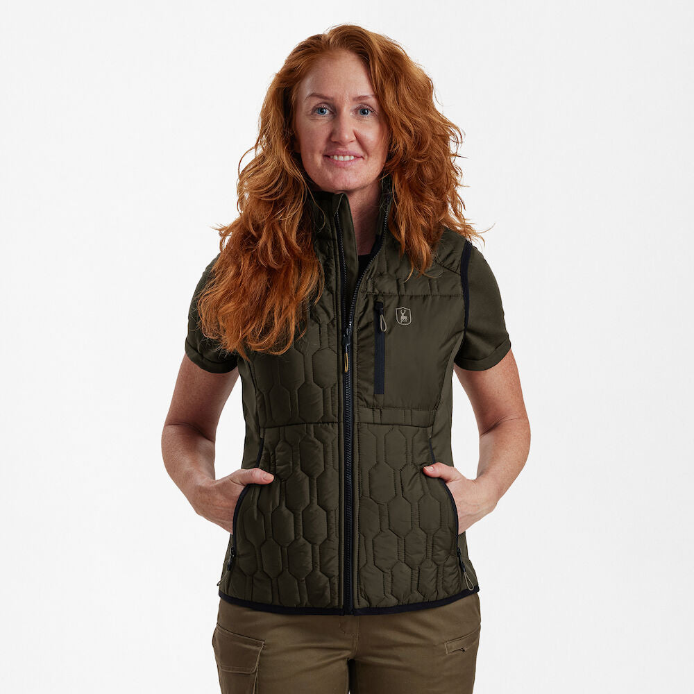 Deerhunter Lady Mossdale quilted vest Forest Green