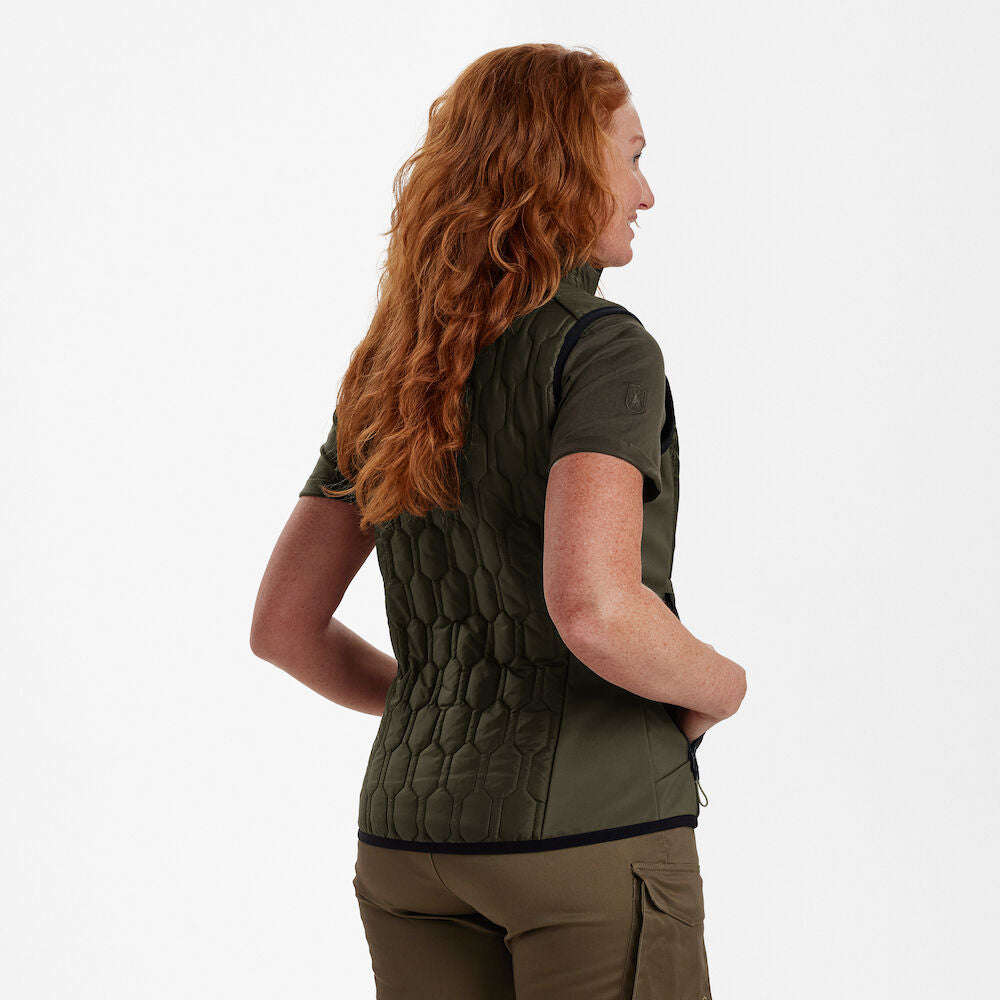 Deerhunter Lady Mossdale quilted vest Forest Green