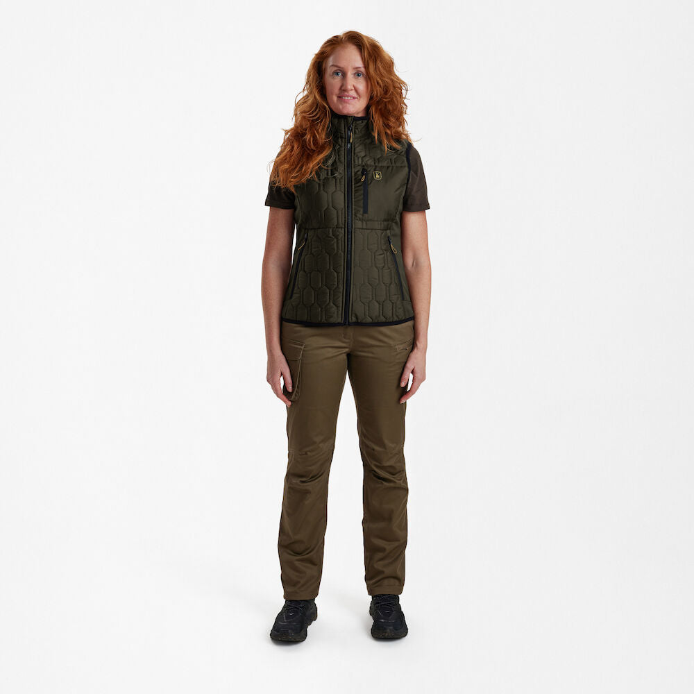 Deerhunter Lady Mossdale quilted vest Forest Green