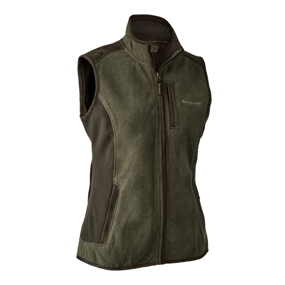 Deerhunter Lady Pam Bonded Fleece Vest Graphite Green Melange