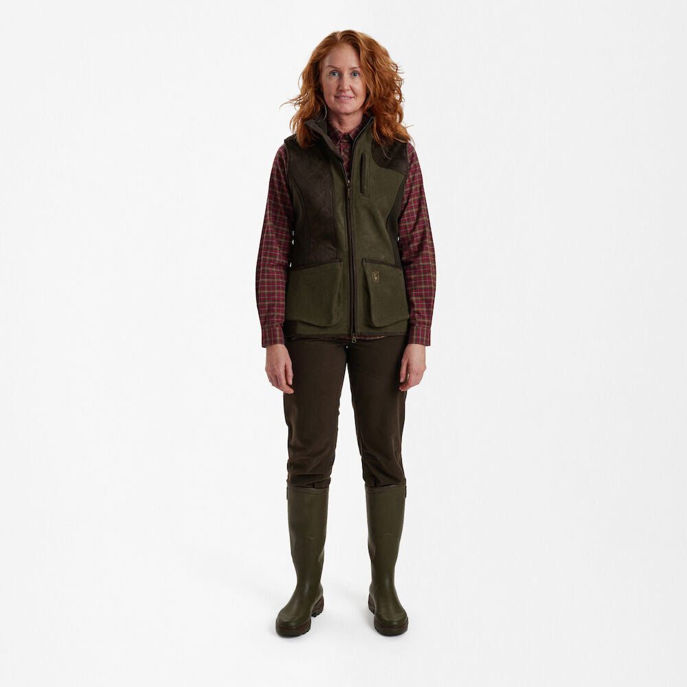 Deerhunter Lady Pam Shooting Vest Graphite Green Melange