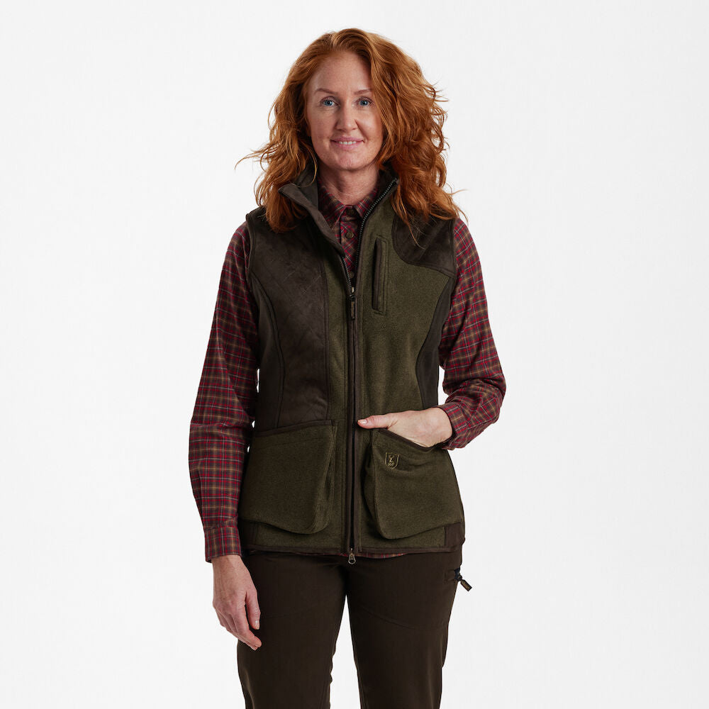 Deerhunter Lady Pam Shooting Vest Graphite Green Melange