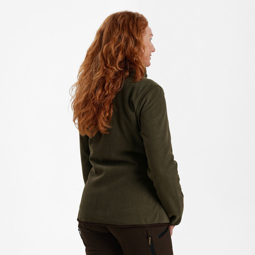 Deerhunter Lady Pam bonded fleece jacket - reversible Orange