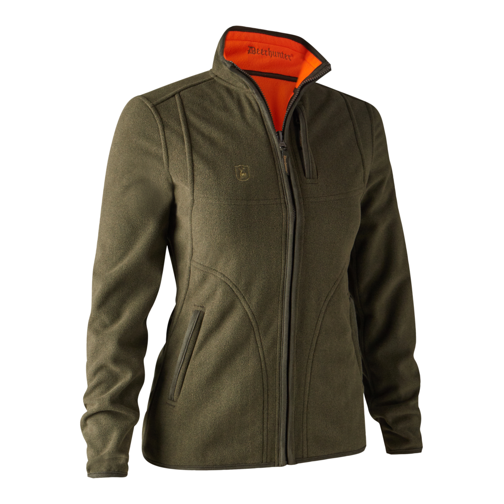 Deerhunter Lady Pam bonded fleece jacket - reversible Orange