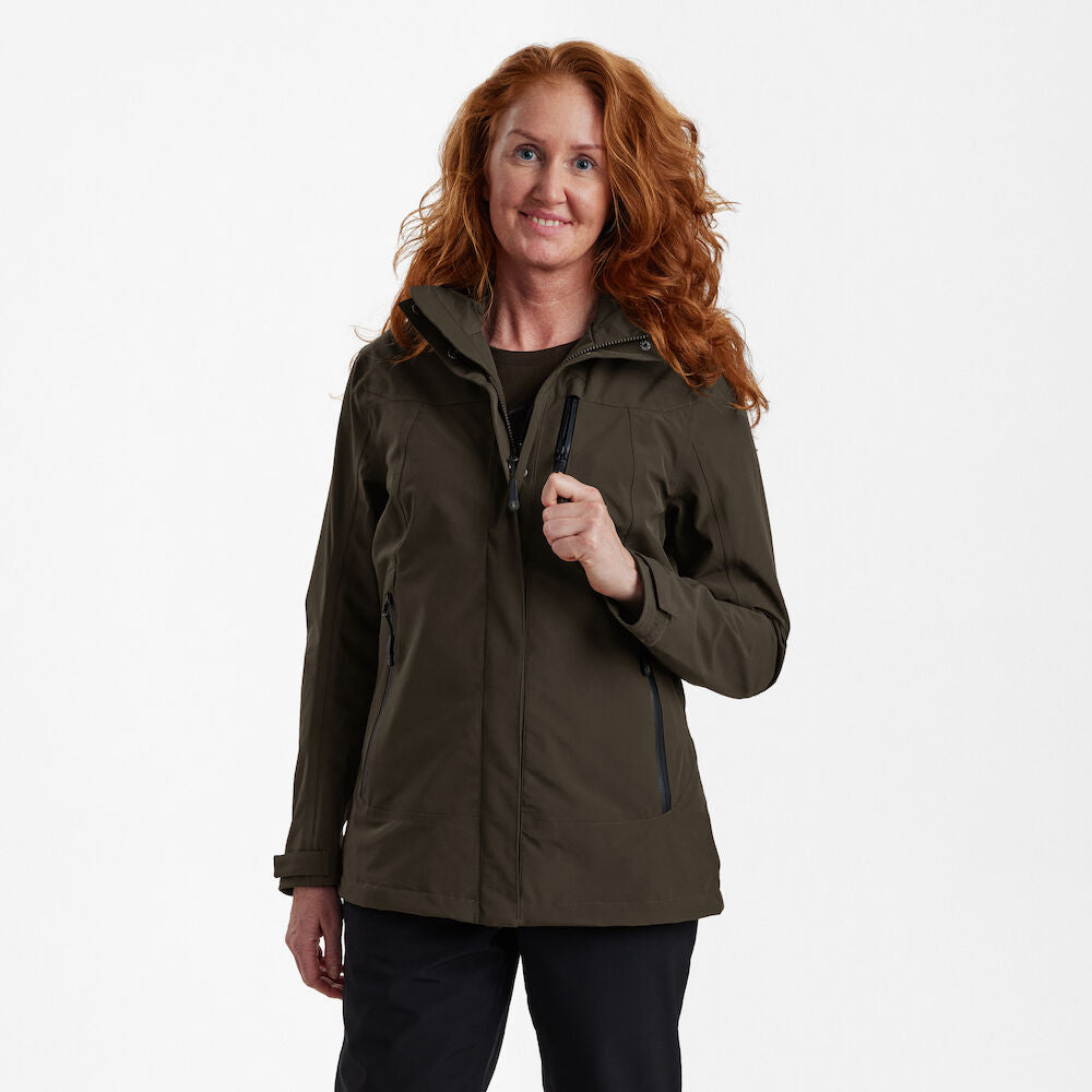 Deerhunter Lady Sarek Shell Jacket with Hood Fallen Leaf