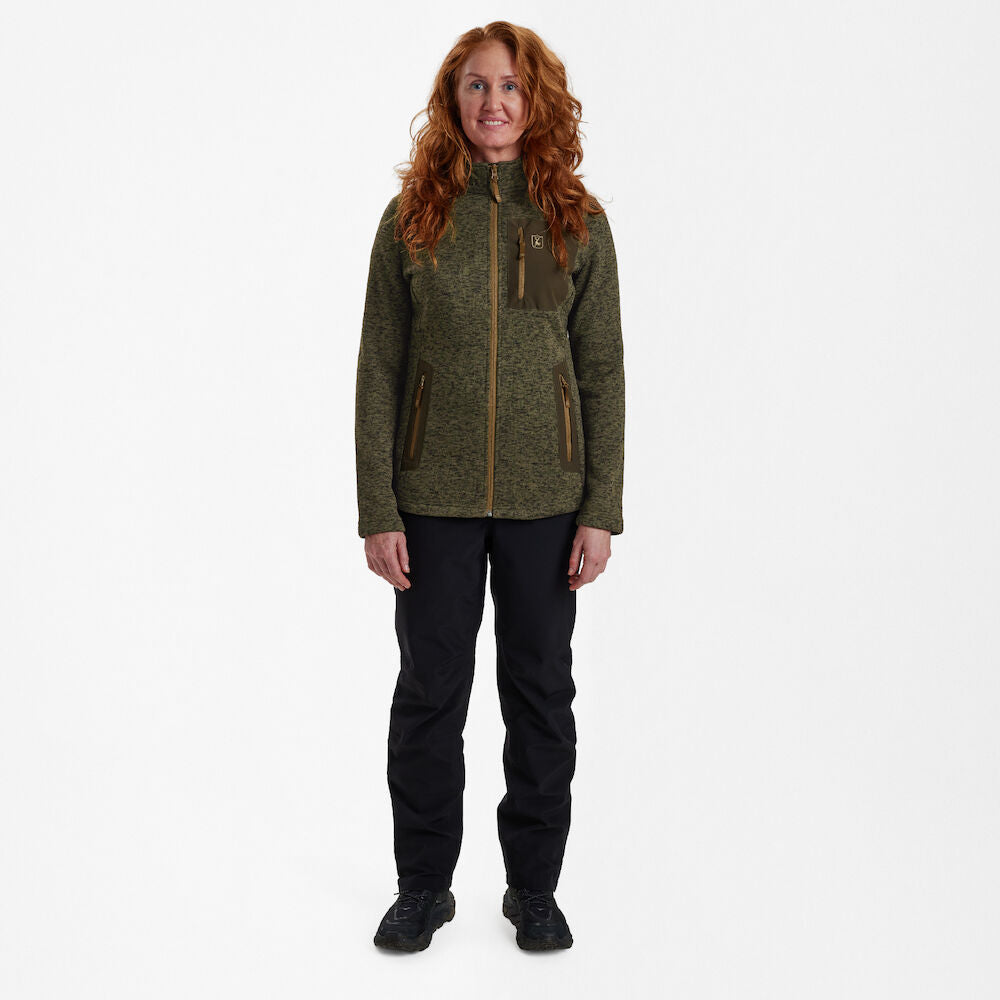 Deerhunter Lady Sarek cardigan Olive Night melange