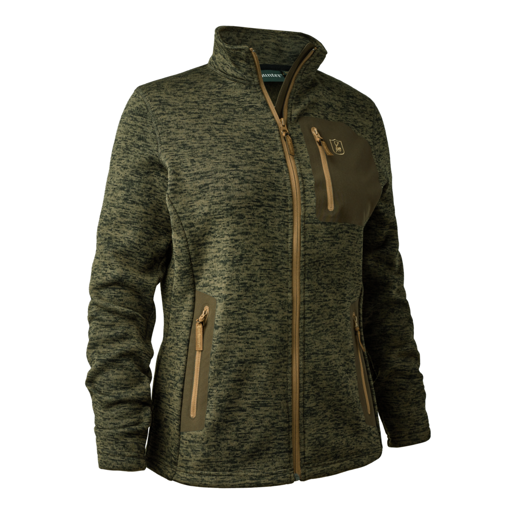 Deerhunter Lady Sarek cardigan Olive Night melange