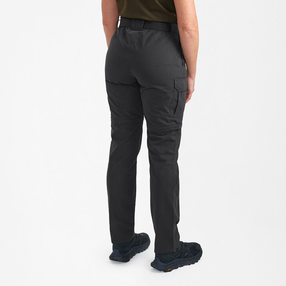 Deerhunter Lady Slogen zip-off pants Black Ink