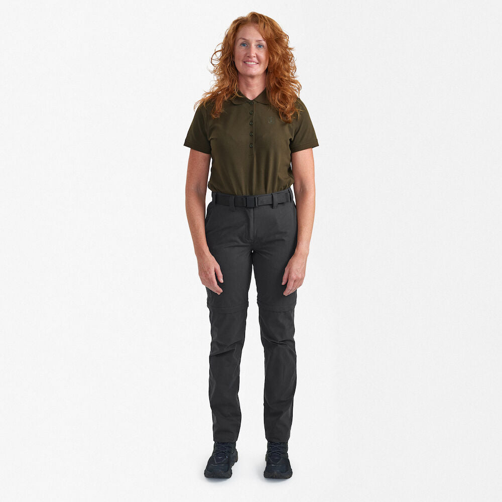 Deerhunter Lady Slogen zip-off pants Black Ink