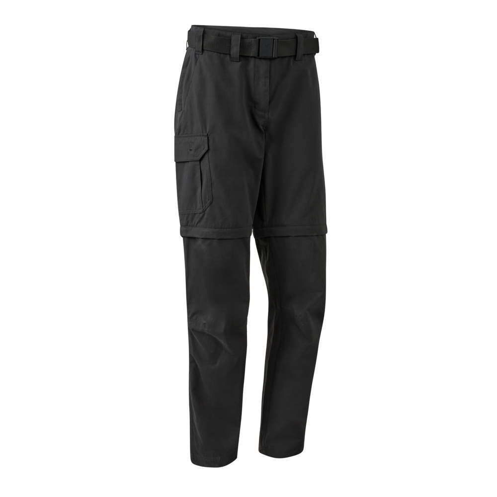 Deerhunter Lady Slogen zip-off pants Black Ink