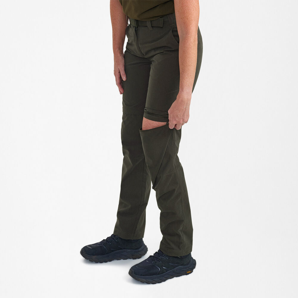 Deerhunter Lady Slogen zip-off pants Timber