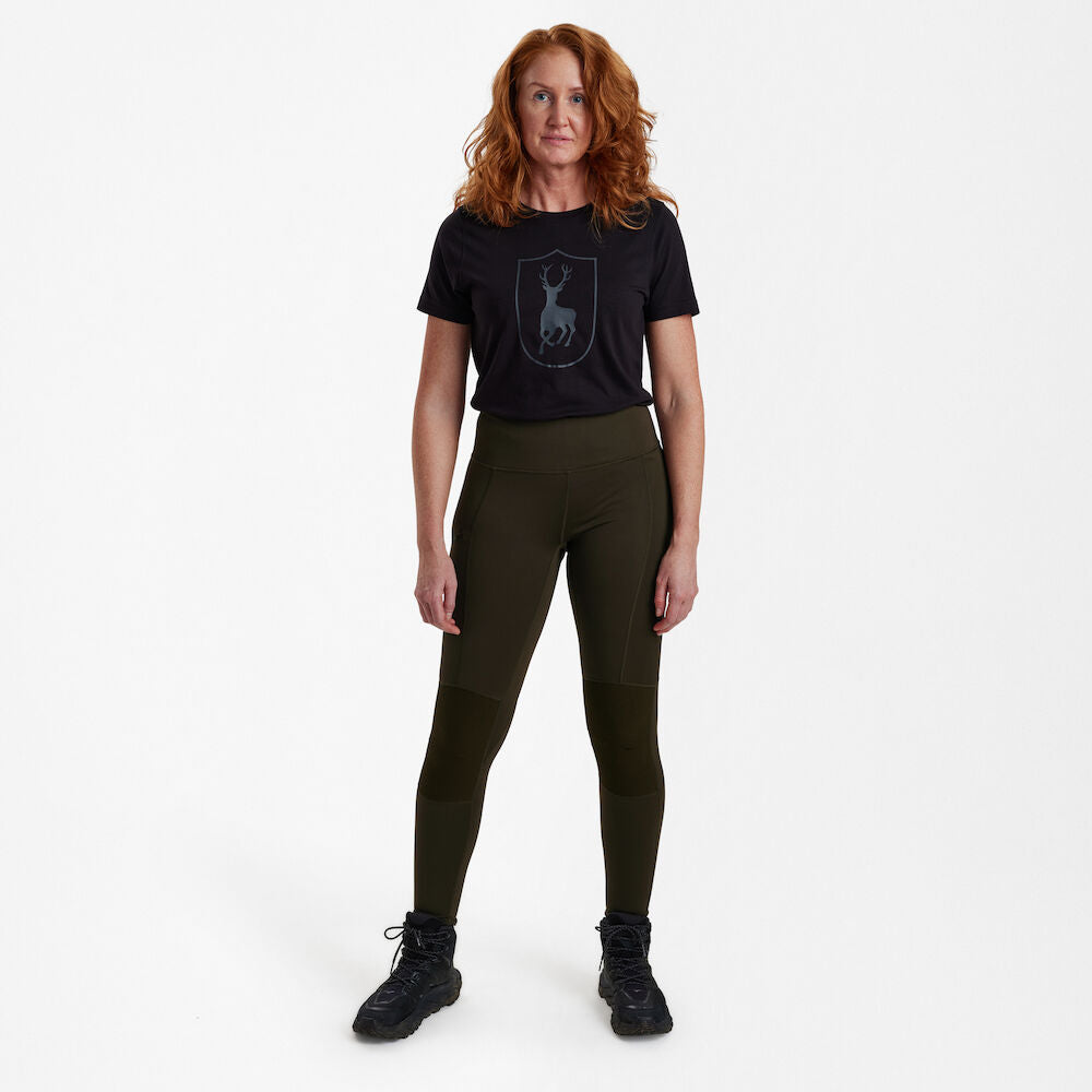 Deerhunter Lady Tights with reinforcement Art Green