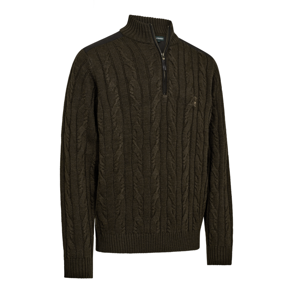 Deerhunter Randall 1/2-Zip Knit Sweater Art Green