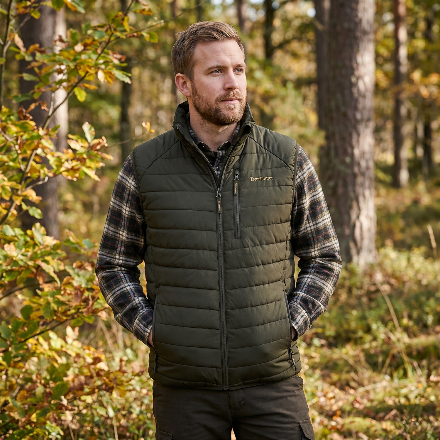Deerhunter Moor Fully Padded Waistcoat - Timber