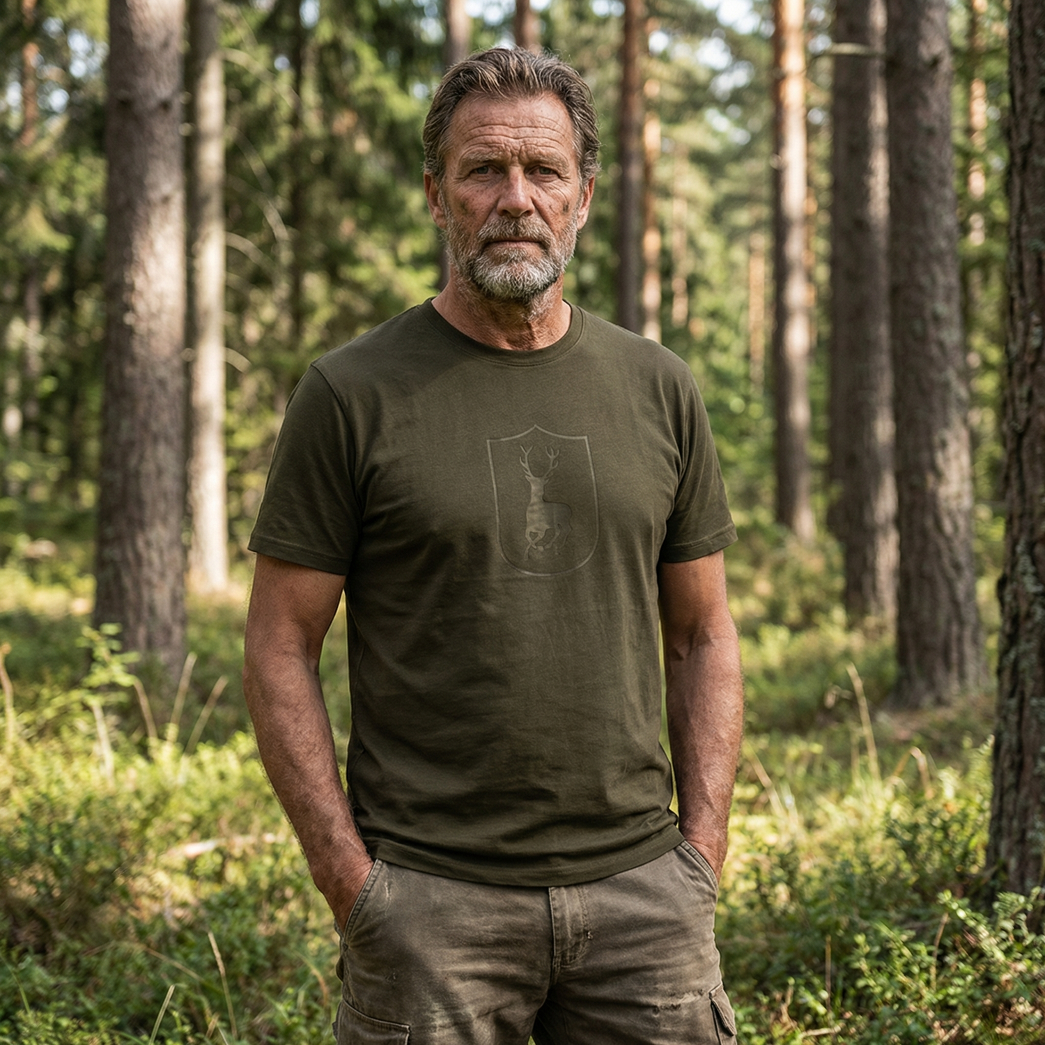 Deerhunter Bamboo T-Shirt - Deep Green