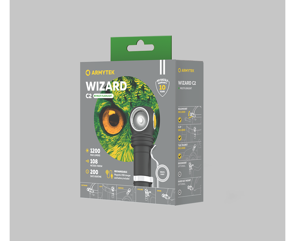 Armytek Flashlights Wizard C2 Magnet USB