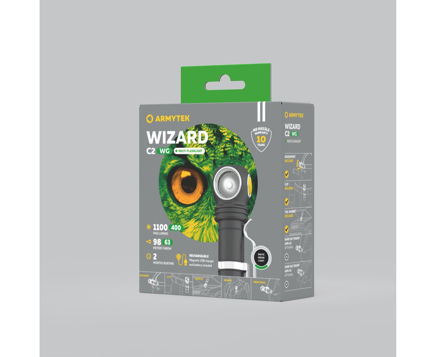 Armytek Flashlights Wizard C2 WG Magnet USB
