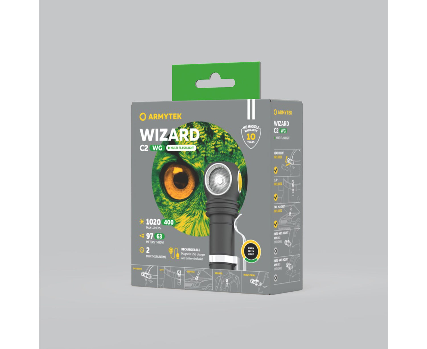 Armytek Flashlights Wizard C2 WG Magnet USB Warm
