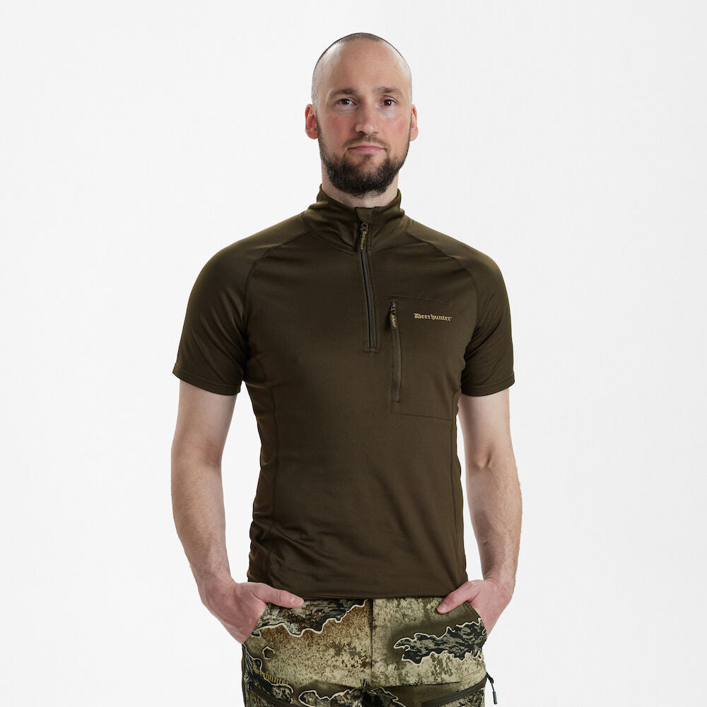 Deerhunter Excape Insulated T-shirt with zip-neck - Beowald Store
