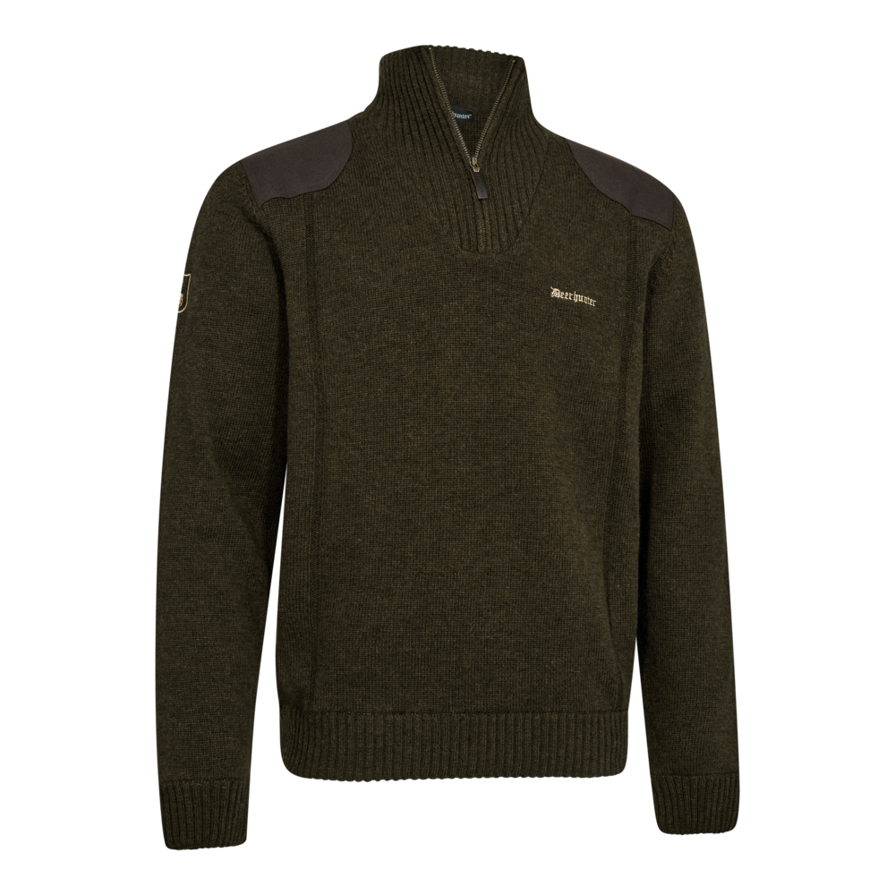 Deerhunter Finley Zip Knit - Woodland Melange