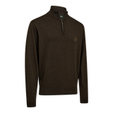 Deerhunter Harrington 1/2-Zip Knit Sweater Brown Melange