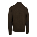 Deerhunter Harrington 1/2-Zip Knit Sweater Brown Melange