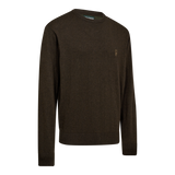 Deerhunter Harrington Round Neck Knitted Sweater Brown Melange