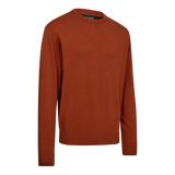 Deerhunter Harrington Round Neck Knitted Sweater Oak Rust Melange