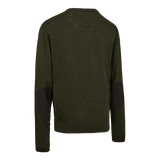 Deerhunter Harrington V-neck Knitted Sweater Forest Ember Melange