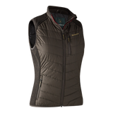 Deerhunter Lady Caroline Padded Vest Brown Leaf