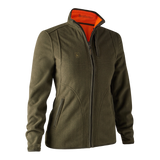 Deerhunter Lady Pam bonded fleece jacket - reversible Orange