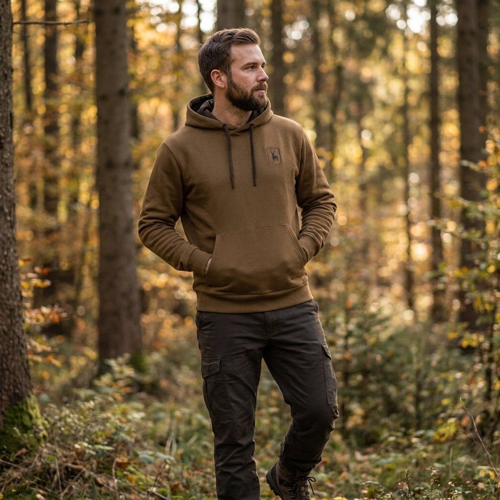 Deerhunter Logo Hoodie Butternut