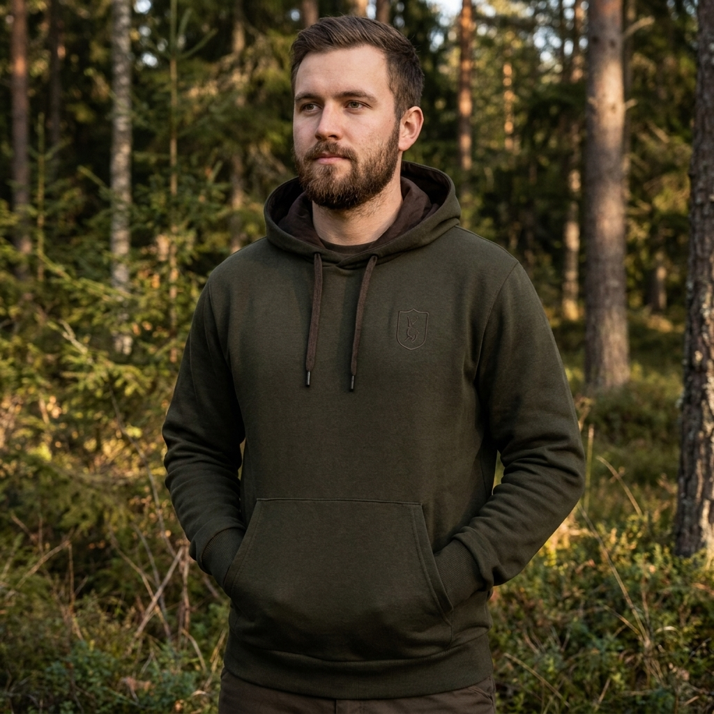 Deerhunter Logo Hoodie Forest Ember